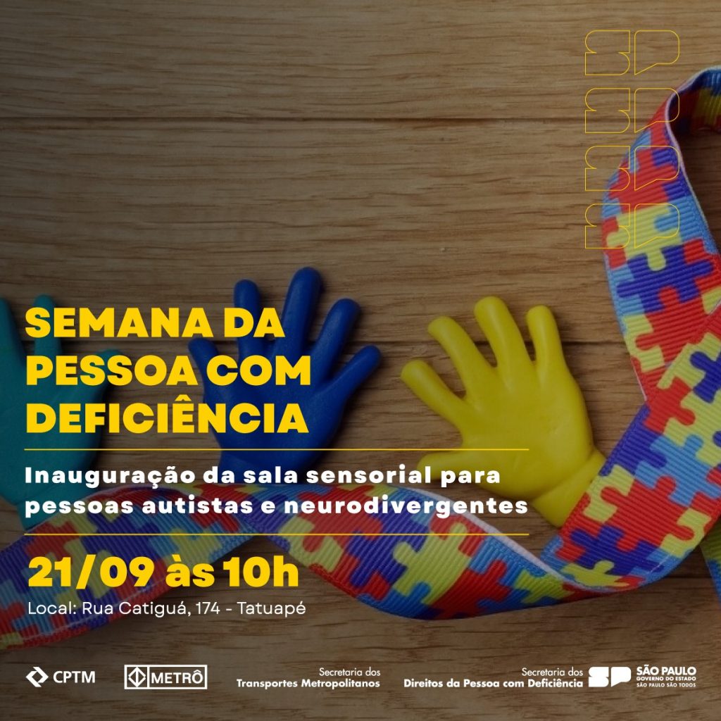 AVISO DE PAUTA: Estação Tatuapé ganha sala sensorial para pessoas autistas e neurodivergentes nesta quinta (21)