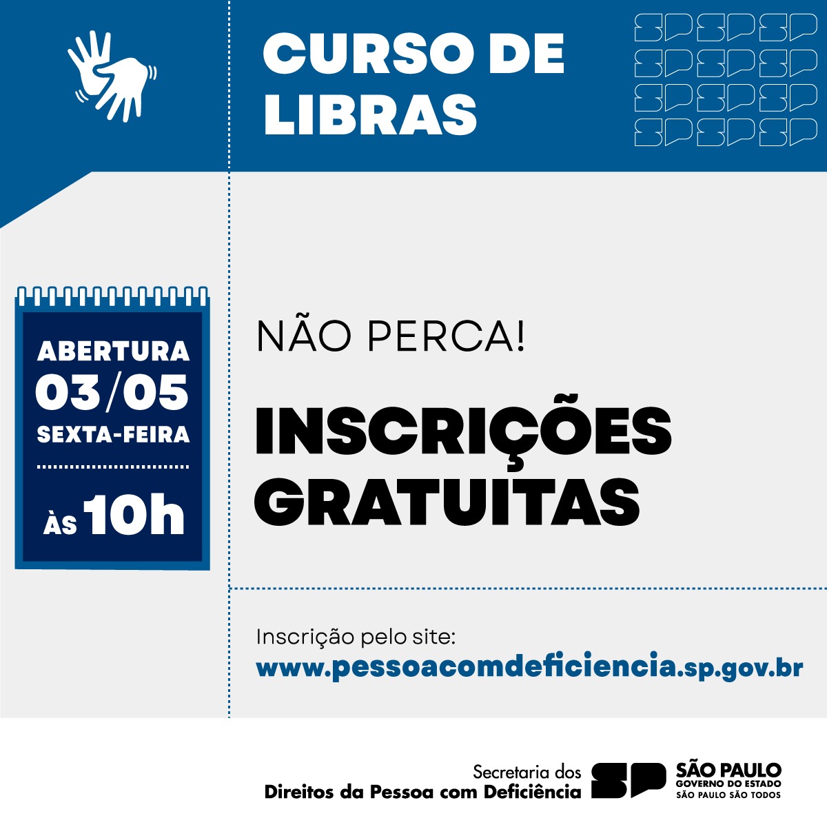 Governo de SP abre inscrições para curso online de Libras nesta sexta-feira (3)